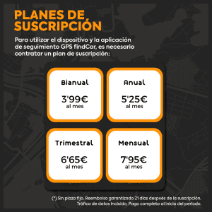 suscripción findCar