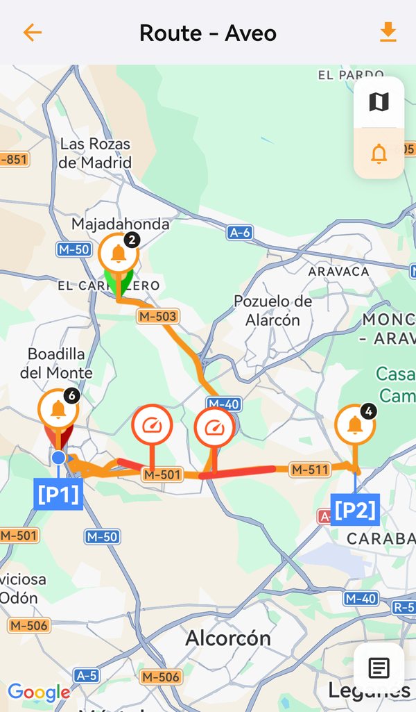 App findCar: percurso de um veículo no mapa