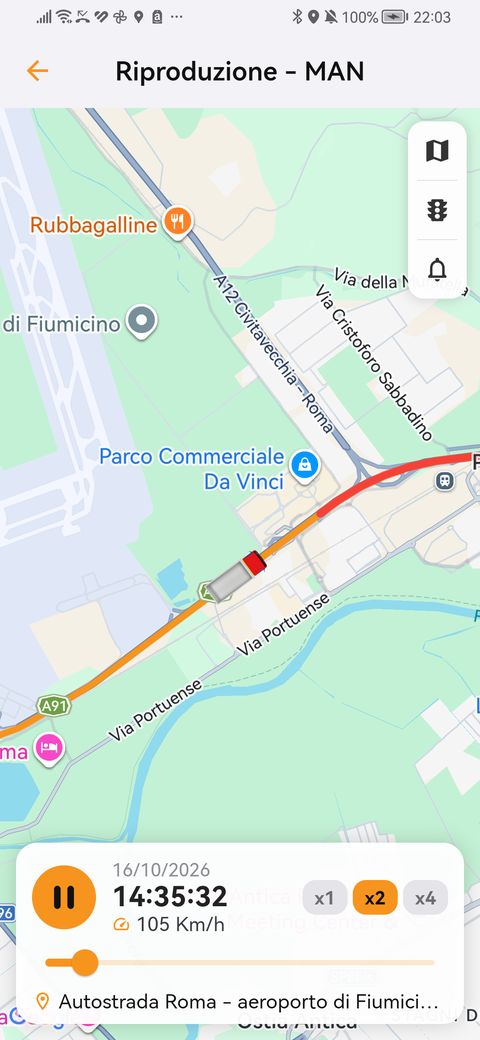 Riproduzione del percorso