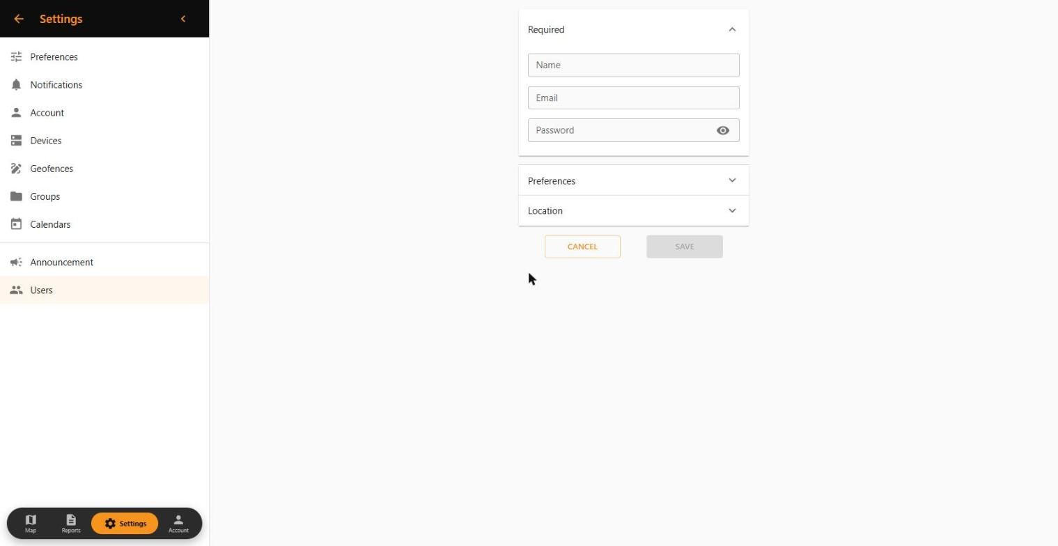 Creating a new user